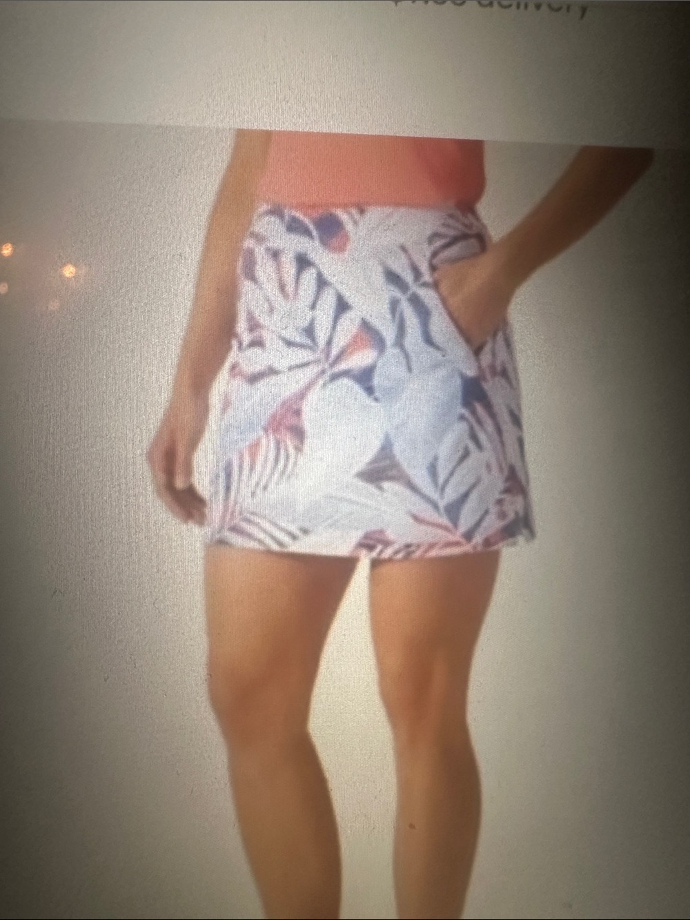 Tommy Bahama Island Zone Aubrey Jonis Jungle Floral Skort, size Large